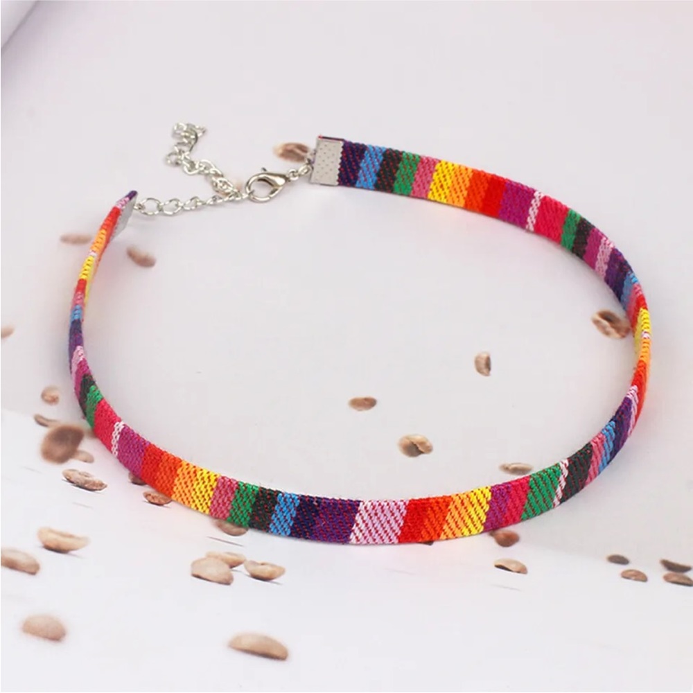 1 Pieces Choker Necklace Set Stretch Velvet Classic Gothic Tattoo Lace Choker - Picture 4 of 6
